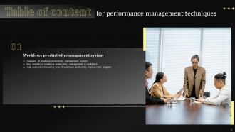 Performance Management Techniques Powerpoint Presentation Slides Captivating Aesthatic