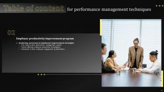 Performance Management Techniques Powerpoint Presentation Slides Image Engaging