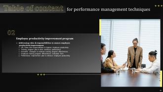 Performance Management Techniques Powerpoint Presentation Slides Impressive Engaging