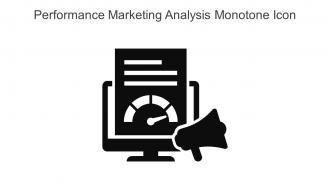 Performance Marketing Analysis Monotone Icon In Powerpoint Pptx Png And Editable Eps Format