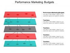 Performance marketing budgets ppt powerpoint presentation gallery deck cpb