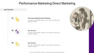 Performance Marketing Direct Marketing In Powerpoint And Google Slides Cpb