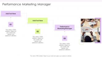Performance Marketing Manager In Powerpoint And Google Slides Cpb