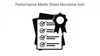 Performance Marks Sheet Monotone Icon In Powerpoint Pptx Png And Editable Eps Format