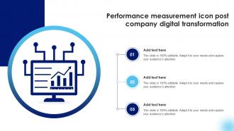 Performance Measurement Icon Post Company Digital Transformation