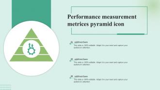 Performance measurement metrices pyramid icon