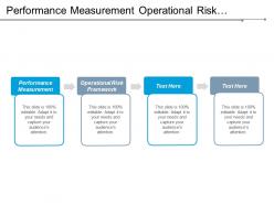 Performance measurement operational risk framework business communication action management cpb