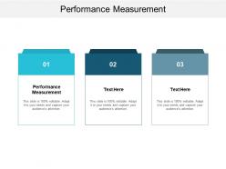 Performance measurement ppt powerpoint presentation icon professional cpb