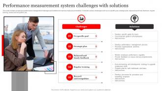 Performance Measurement System Challenges With Solutions