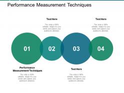 Performance measurement techniques ppt powerpoint presentation inspiration cpb