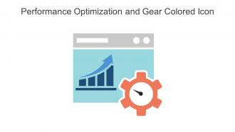Performance Optimization And Gear Colored Icon In Powerpoint Pptx Png And Editable Eps Format
