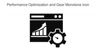 Performance Optimization And Gear Monotone Icon In Powerpoint Pptx Png And Editable Eps Format