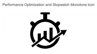 Performance Optimization And Stopwatch Monotone Icon In Powerpoint Pptx Png And Editable Eps Format
