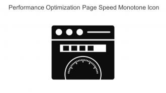 Performance Optimization Page Speed Monotone Icon In Powerpoint Pptx Png And Editable Eps Format