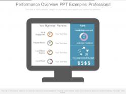 Performance Overview Ppt Examples Professional