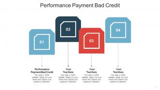 Performance payment bad credit ppt powerpoint presentation layouts picture cpb