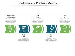 Performance portfolio metrics ppt powerpoint presentation pictures infographics cpb