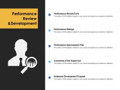 Performance review and development performance ratings ppt powerpoint presentation
