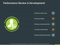 Performance review and development ppt powerpoint presentation inspiration deck