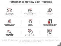 Performance review best practices ppt slide template