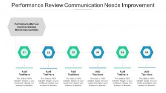 Performance Review Communication Needs Improvement Ppt PowerPoint Slides Cpb
