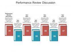 Performance review discussion ppt powerpoint presentation infographic template sample cpb