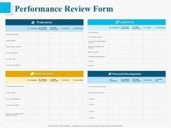 Performance review form ppt powerpoint presentation styles good
