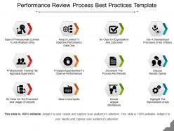 Performance review process best practices template ppt summary