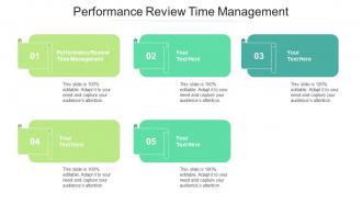 Performance review time management ppt powerpoint presentation portfolio professional cpb