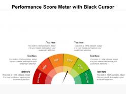Performance Score Meter With Black Cursor