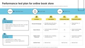 Performance Test Plan For Online Book Store