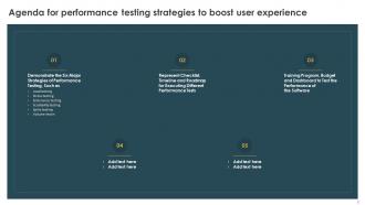 Performance Testing Strategies To Boost User Experience Powerpoint Presentation Slides Downloadable Ideas