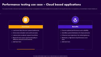 Performance Testing Use Case Cloud Based Applications Performance Testing For Application