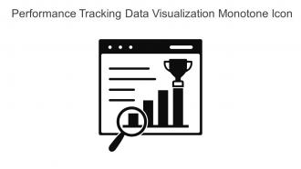 Performance Tracking Data Visualization Monotone Icon In Powerpoint Pptx Png And Editable Eps Format