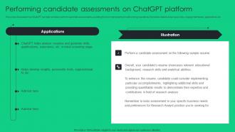 Performing Candidate Assessments On ChatGPT Unlocking Potential Of Recruitment ChatGPT SS V