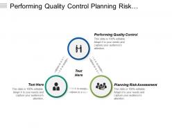 Performing quality control planning risk assessment implementation change management cpb