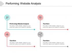 Performing website analysis ppt powerpoint presentation layouts slide portrait cpb
