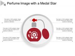 Perfume image with a medal star