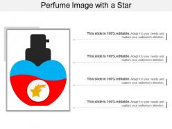 Perfume image with a star