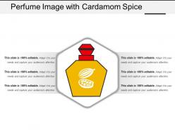 Perfume image with cardamom spice