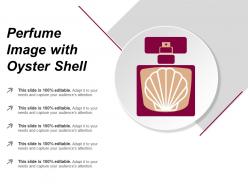 Perfume image with oyster shell
