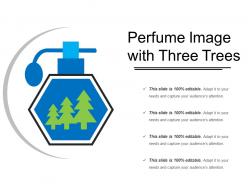 Perfume image with three trees