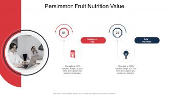 Persimmon Fruit Nutrition Value In Powerpoint And Google Slides Cpb