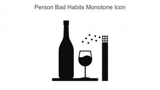 Person Bad Habits Monotone Icon In Powerpoint Pptx Png And Editable Eps Format
