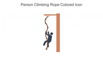 Person Climbing Rope Colored Icon In Powerpoint Pptx Png And Editable Eps Format
