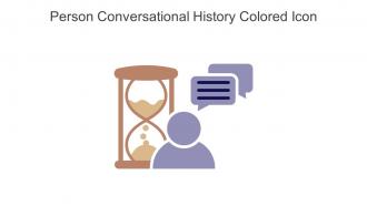 Person Conversational History Colored Icon In Powerpoint Pptx Png And Editable Eps Format