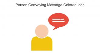 Person Conveying Message Colored Icon In Powerpoint Pptx Png And Editable Eps Format