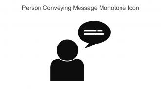 Person Conveying Message Monotone Icon In Powerpoint Pptx Png And Editable Eps Format