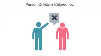 Person Criticism Colored Icon in powerpoint pptx png and editable eps format