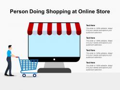 Person Doing Shopping At Online Store